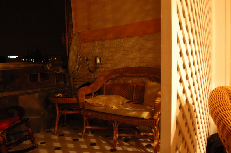 The porch from the living room.