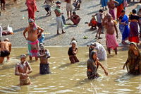 Bathers in the Ganges