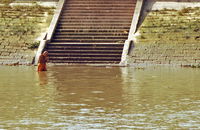 Buddhist Prayer on the Ganges