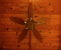 Shot the fan with a flash to freeze it and it ended up pretty straight.