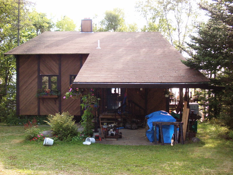 Front of the house, you can almost see all the wall through to the far wall from the kitchen door.