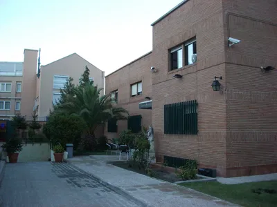 Outside Loyola Resedencia, the boys dorm.