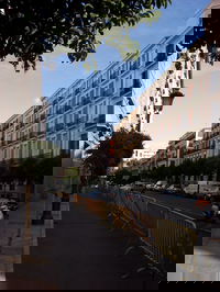 A typical street in Madrid, just between Gran Via and Chueca.