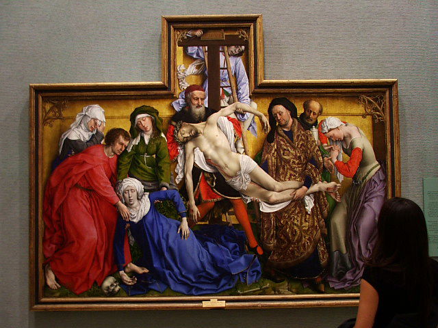 This one particular painting stuck out to me today at the Prado for it's incredible surrealism. Obviously, the painting isn't a surrealist painting, however the way it's composed, with such vibrant colors and intensly smooth detailing, makes it seem almost dreamlike to me.