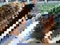 John at Retiro on Sunday taking pictures of the festivities.