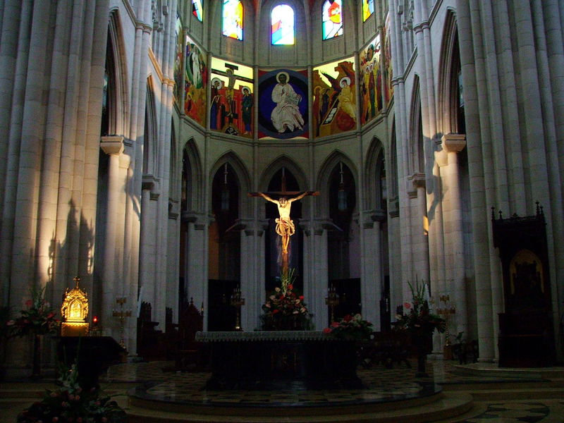 This church is located next to El Palacio Real, or the Royal Palace, and has one of the most dramatic renderings of the Jesus on the cross I have seen.