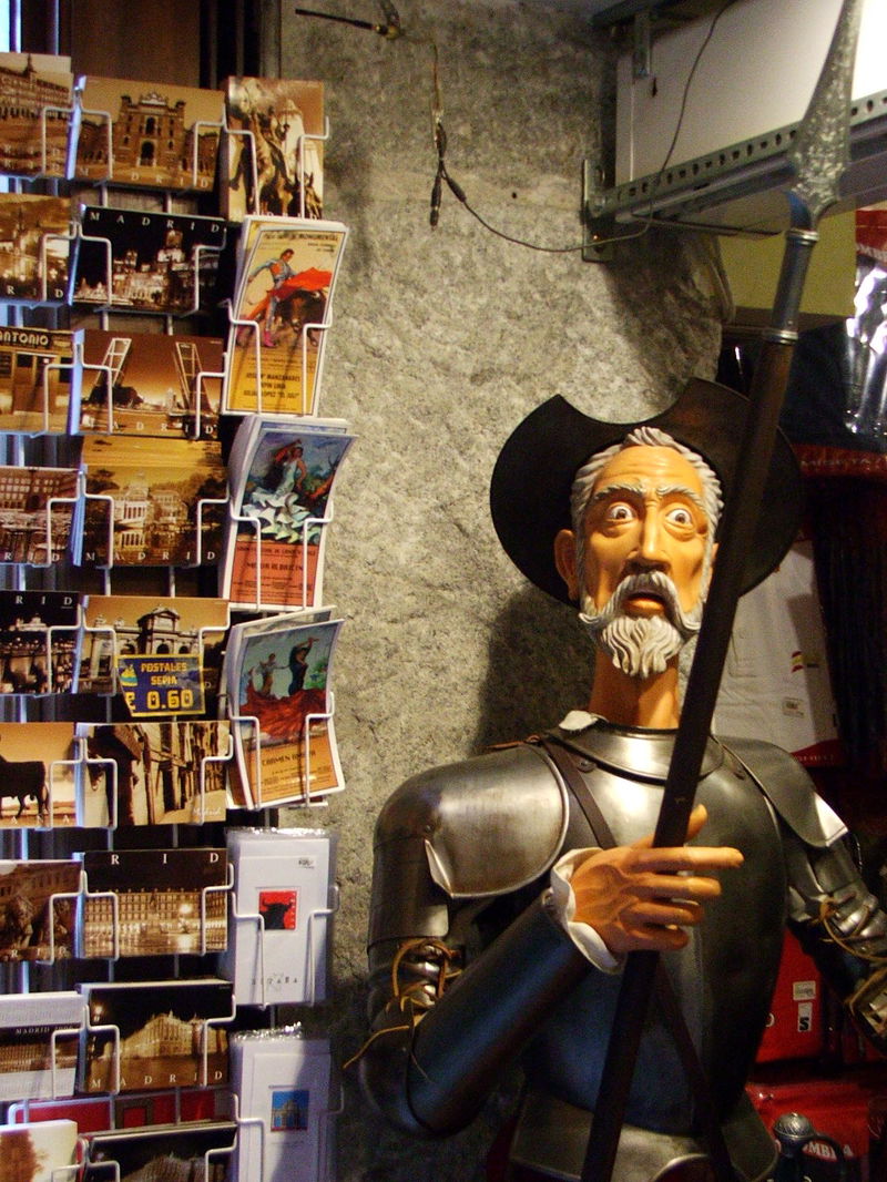 I suppose Don Quixote has always been one of the most recognizable figures in Spanish culture, but I would bet that only within the past year (the 400th anniversary of Don Quixote) has he become as infamous as he is now.
