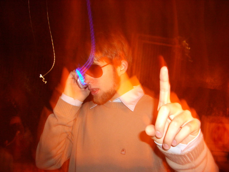 Just before entering Kapital. Oh yeah, I grew a beard.