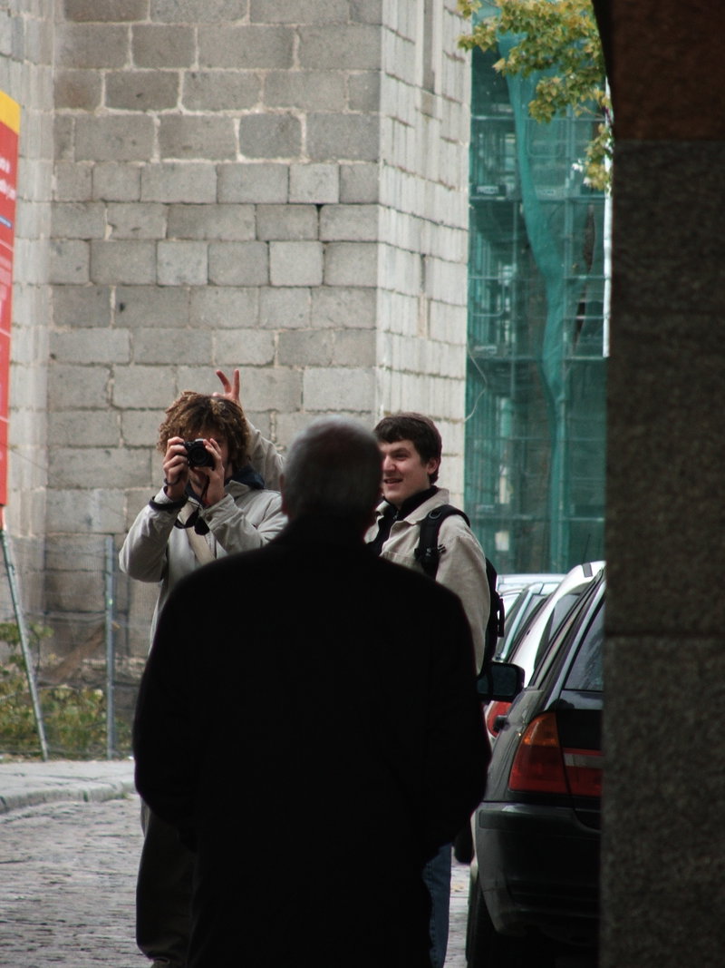 I was trying to take a picture of this man, and I guess John had a similar idea. Crazy the way John came out though, looks almost unreal. Also, here, Rob plays the dunce.