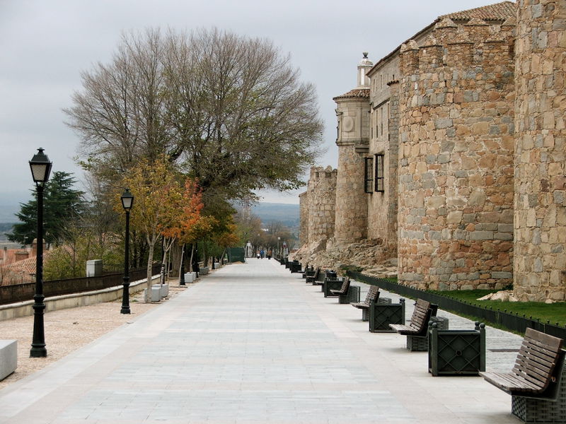 The wall at Ávila, the second largest intact city wall in the world.