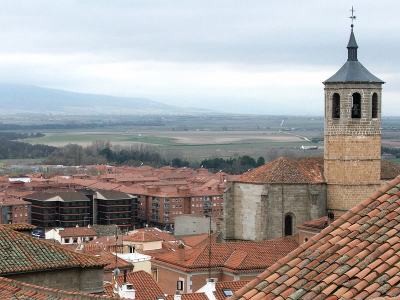 View from the foot of the wall at Ávila, looking out onto Castile y León.
